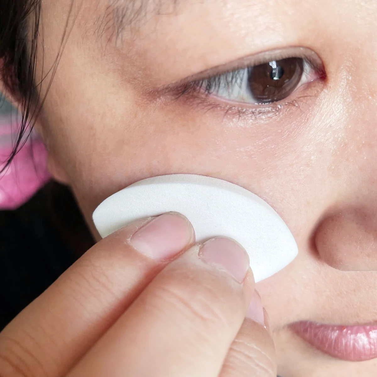 20Pcs/Set Reusable Practicing Eyelash Extension Sponge White Makeup Puff Soft Eye Sponge For Lash Mapping Beginner Lash Artist
