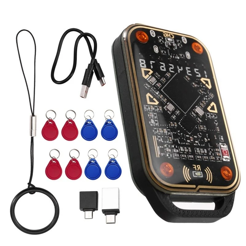 カメレオンウルトラ-v30-125khz-1356mhz-rfid-スマートカードエミュレーター-リーダー-id-ic-スマートカードタグコピーヤー-8個のuid-cuidキーチェーン-y41a