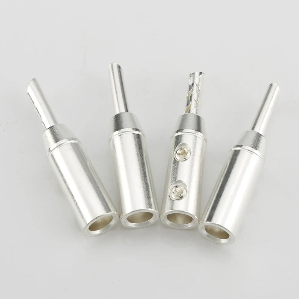 

Audiocrast B835S/G/R Gold/Rhodium/Silver plated Banana plugs BFA Connectors Speaker Cable DIY plug
