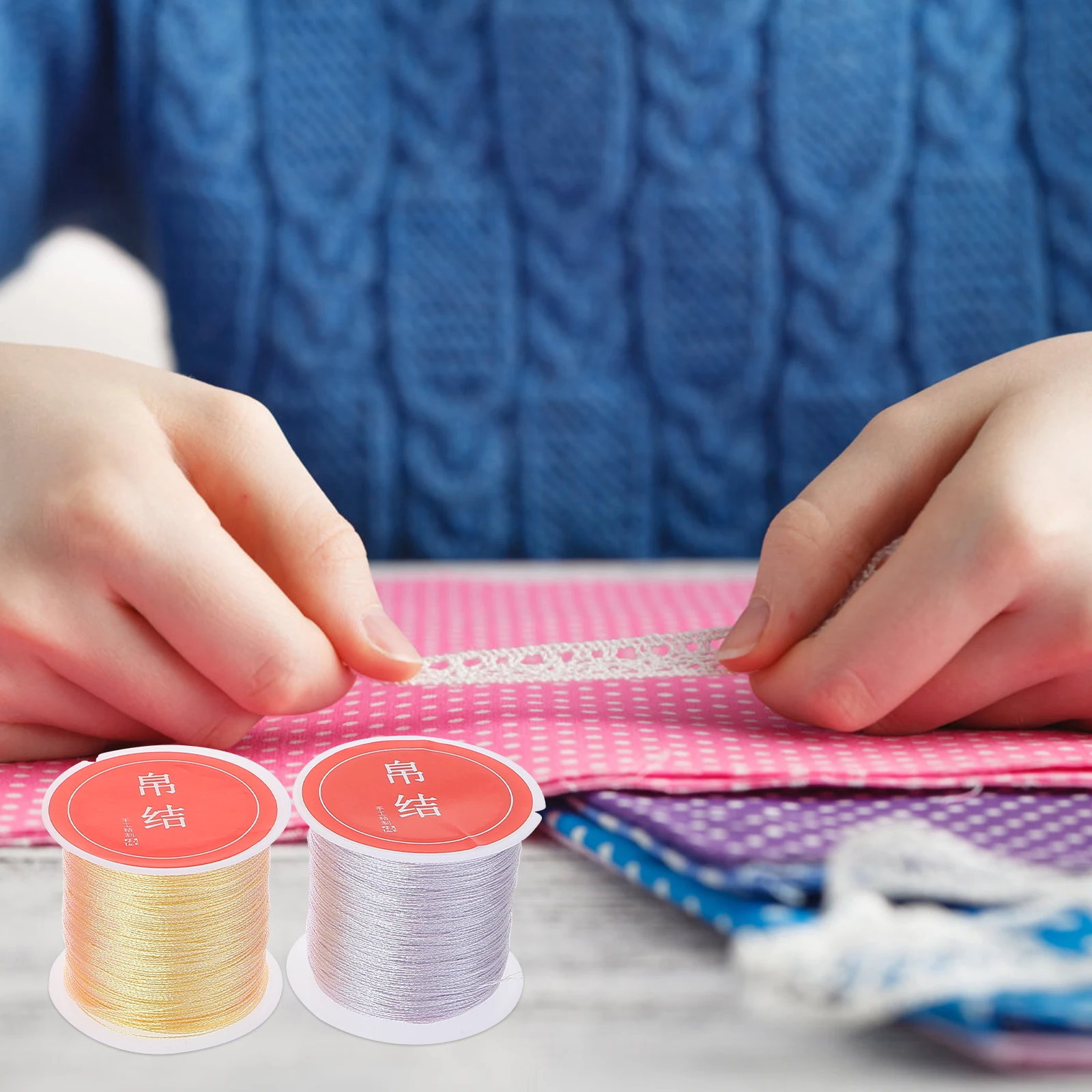 

4pcs 4 Rolls Colored Silk Thread For Diy Clothing Quilting Embroidery Crafts Sewing Supplies Decorative Quilting Thread Hand