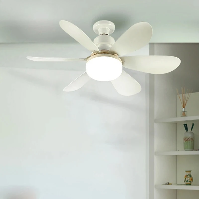 

LED Ceiling Fans Interior Lighting Ceiling Lamp E27 Bulb Living Room Bedroom Dining Table Home Decoration Ceiling Fan With Light