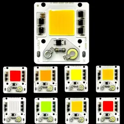 50W Cob Lichtbron Smart Ic Geen Behoefte Driver Diy Schijnwerper Ac 220V Led Lamp Spotlight Cob Led Chip Lamp Voor Buitenverlichting