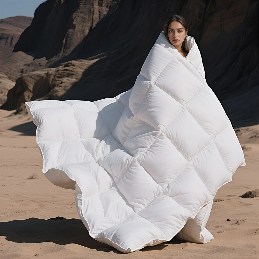 

us[Goose Down Comforter, Ultra-Soft] Ultra-Soft 650+ Fill Power Goose Down Comforter - Breathable, Multiple Colors to Choose, All-Season Duvet Insert In Palatial King, California King, King, Queen, And Twin Sizesd