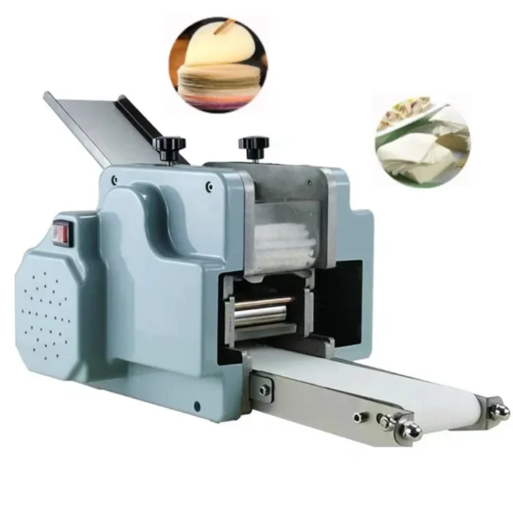 

Small Round Square Gyoza Empanada Skin Making Dumpling Dough Wrapper Machine 304 Stainless Steel Machine Restaurant