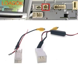 8 Pin Car Reversing Camera RCA Connection Voltage Converter 12V To 5 6V Cable Adapter For Subaru Forester 2012-2015 PR43