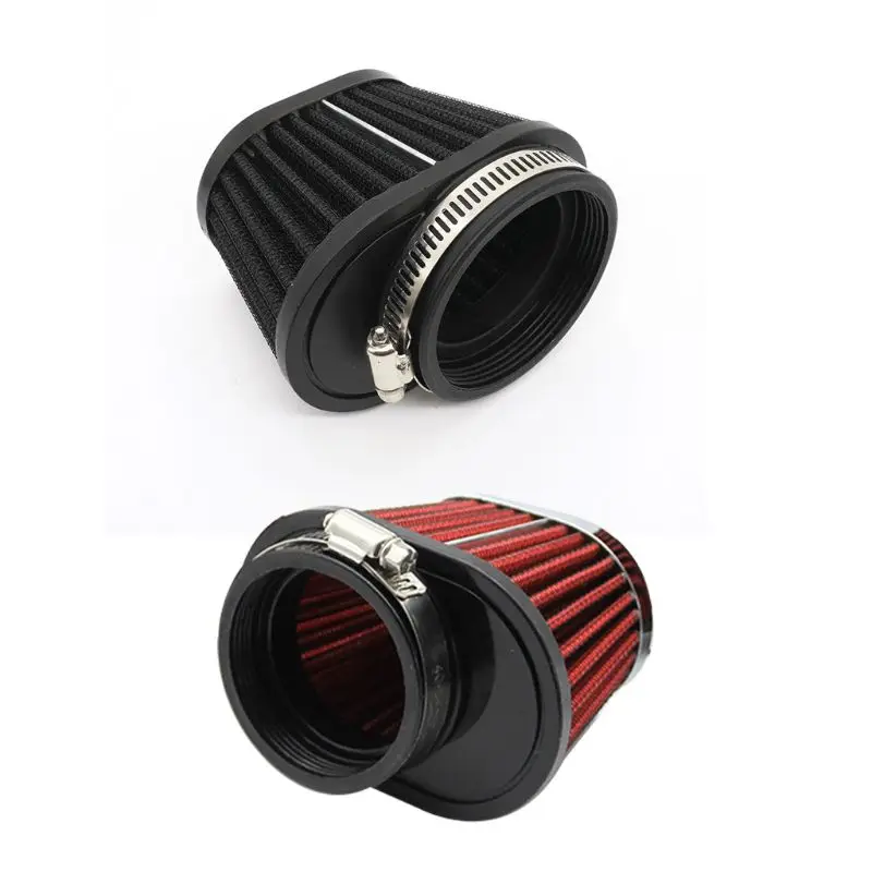 51/55/60mm Universal Clamp-On Conical Mesh Air Intake Filter Rplacement for Auto Car Cold Air Intake Modification