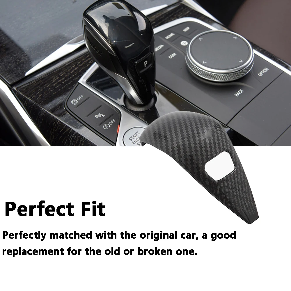 Car Interior Gear Real Carbon Fiber Shift Knob Cover Trim For BMW G20 3 Series 330i M340i G29 Z4