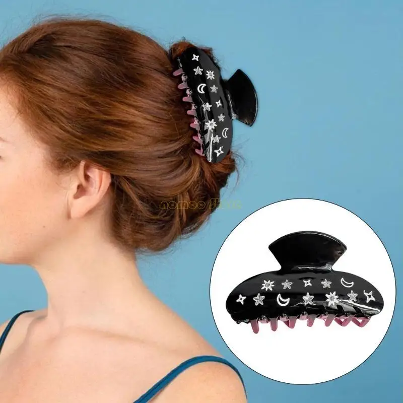 

31BF Moon Star Jaw Clip Hair Claw Clip Hair Grip Female Girl Hair Shaping Decorations
