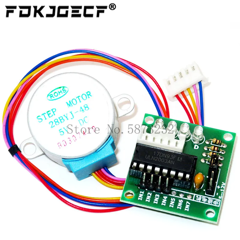 1LOTS 28BYJ-48-5V 4 phase Stepper Motor+ Driver Board ULN2003 for Arduino 1 x Stepper motor +1x ULN2003 Driver board