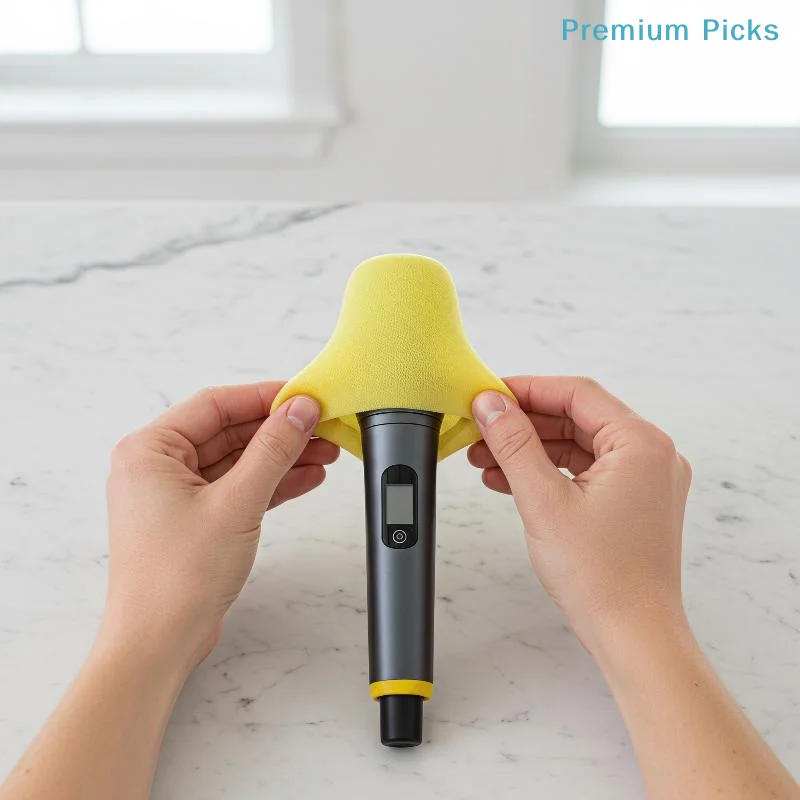 portableHigh Elastic Universal Rubber Microphone Anti-Roll Sleeve Soft Windscreen Foam Bottom Sleeve for  Live Streaming