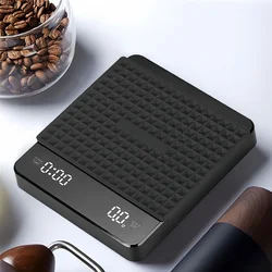 High-precision Electronic Coffee Scale with Waterproof Pad LED Display USB Timing Professional Home Coffee Accessories 3kg/0.1g