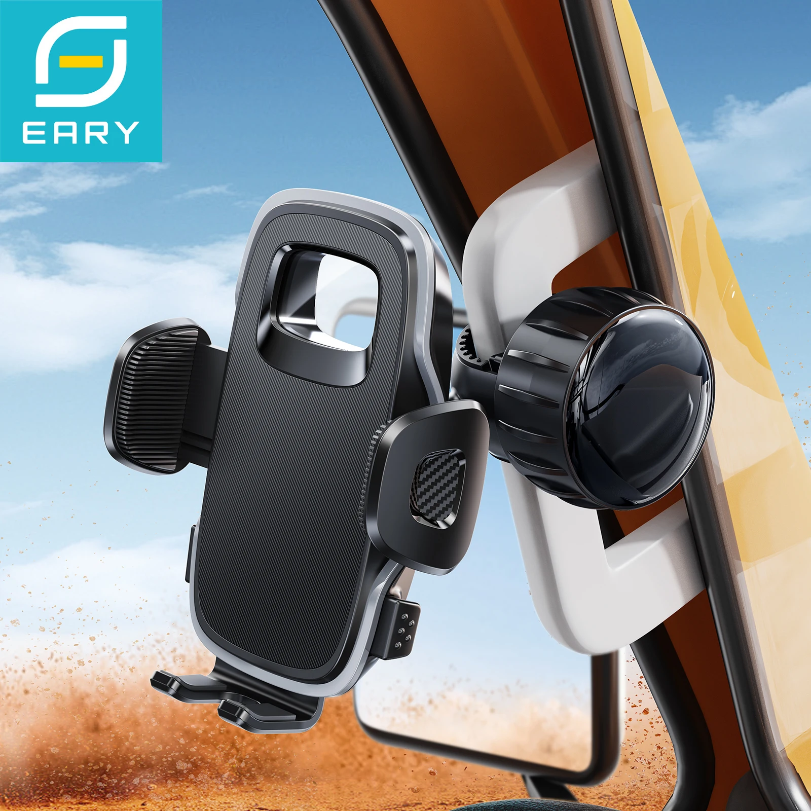 Eary für A-Säulen-Haltegriff Handyhalterung Universelle Autohalterung für LKW Pickup 360° °   Drehbare stabile Halterung für iPhone Samsung