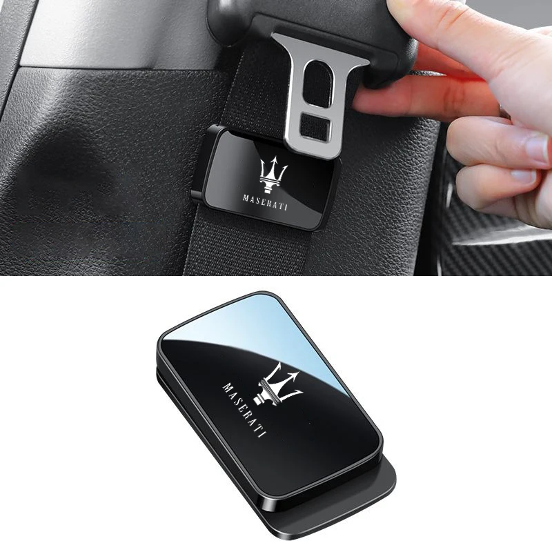 Magnetic Car Interior Supplies Seat Belts Holder Stabilizer For Maserati Granturismo Quattroporte Levante Coupe GTS Accessories