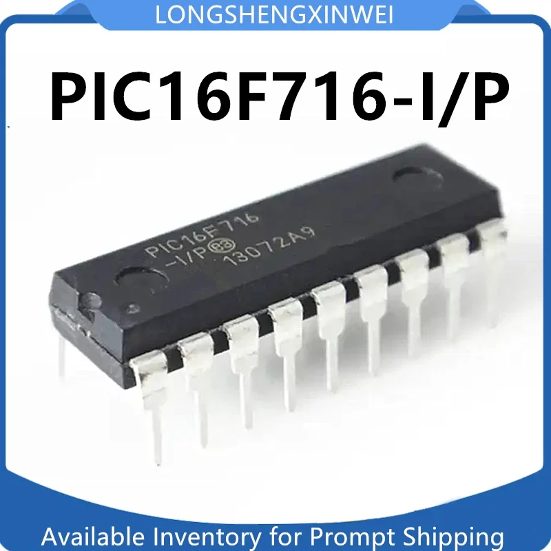 1PCS PIC16F716 PIC16F716-I/P Inline DIP-18 Off The Shelf Microcontroller Chip New