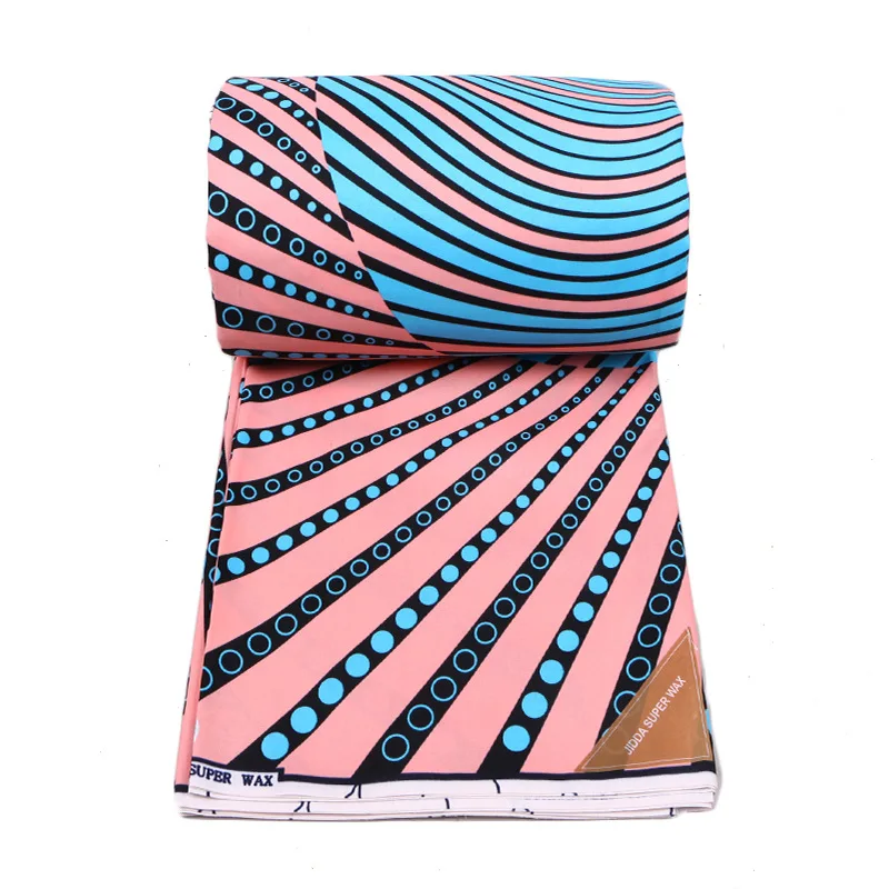 Tissu Polyester imprimé africain, motif géométrique, tissu imprimé Double face, vêtements mode africaine