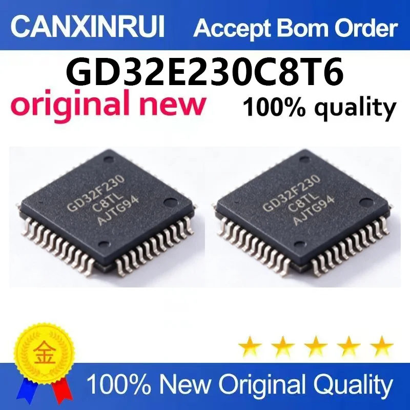 (5pcs-100pcs)Brand new original GD32E230C8T6 LQFP48 hardware encrypted low-power motor control