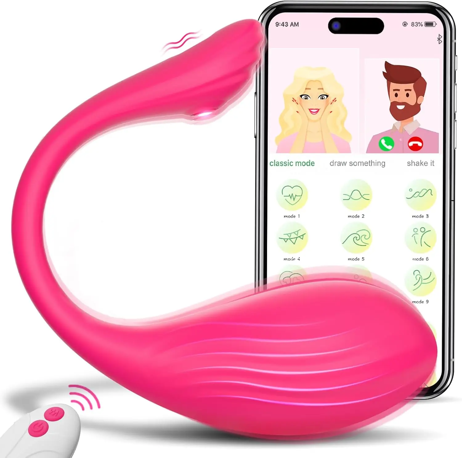 Vagina Stimulator Wearable Panty Mini Egg Vibrator with APP Remote Control Vibrating Ball G Spot Clitoral Anal Toys for Women