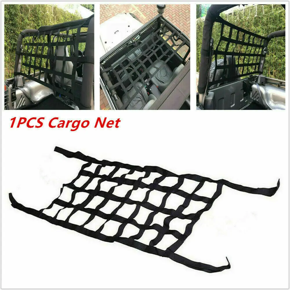 Car Multifunction Roof Hammock Net Cargo Storage Grid Car Cover Fit for Jeep Wrangler TJ JK JL