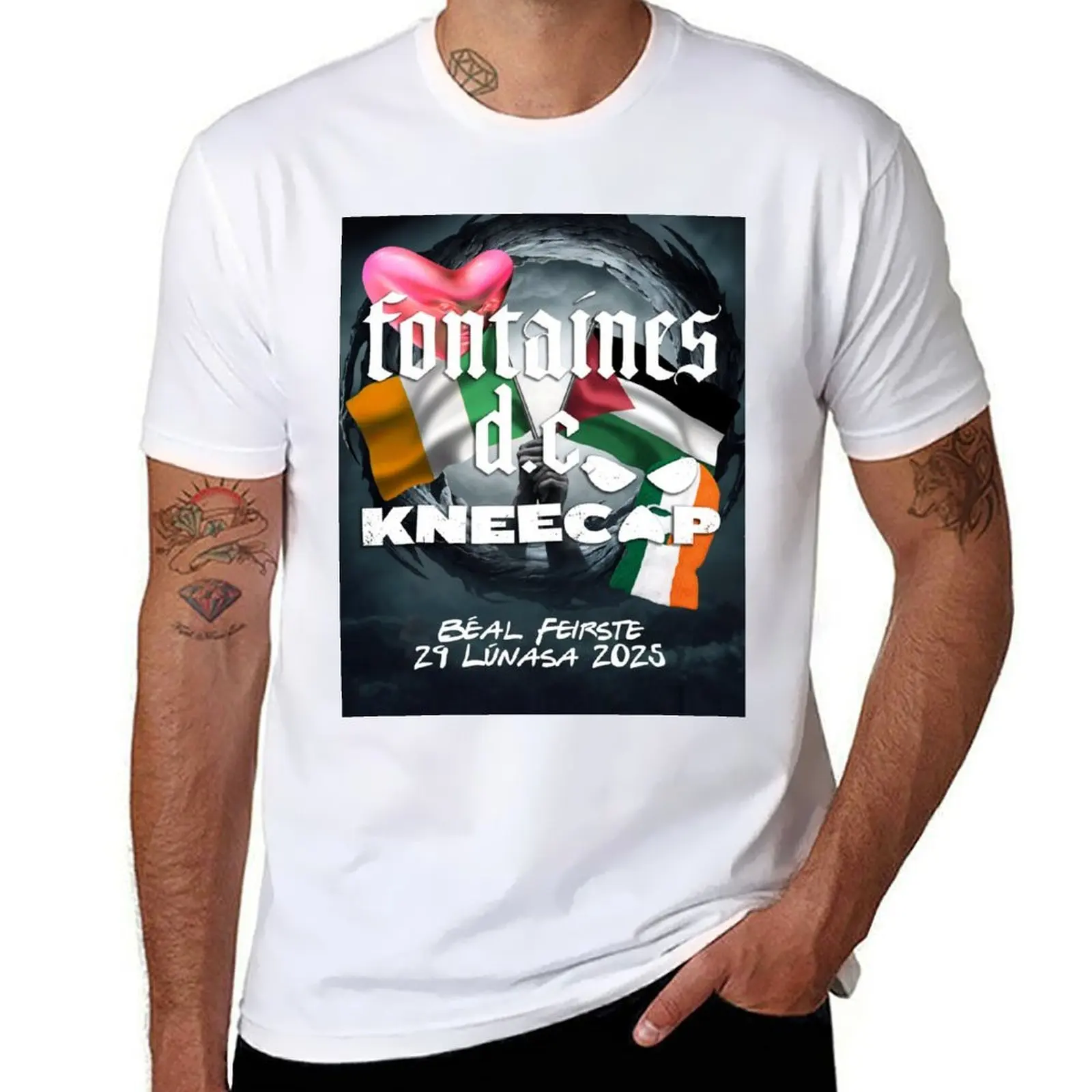 

Kneecap - Belfast August 2025 T-Shirt funny t shirts cotton cotton tshirt 100% T-Shirt