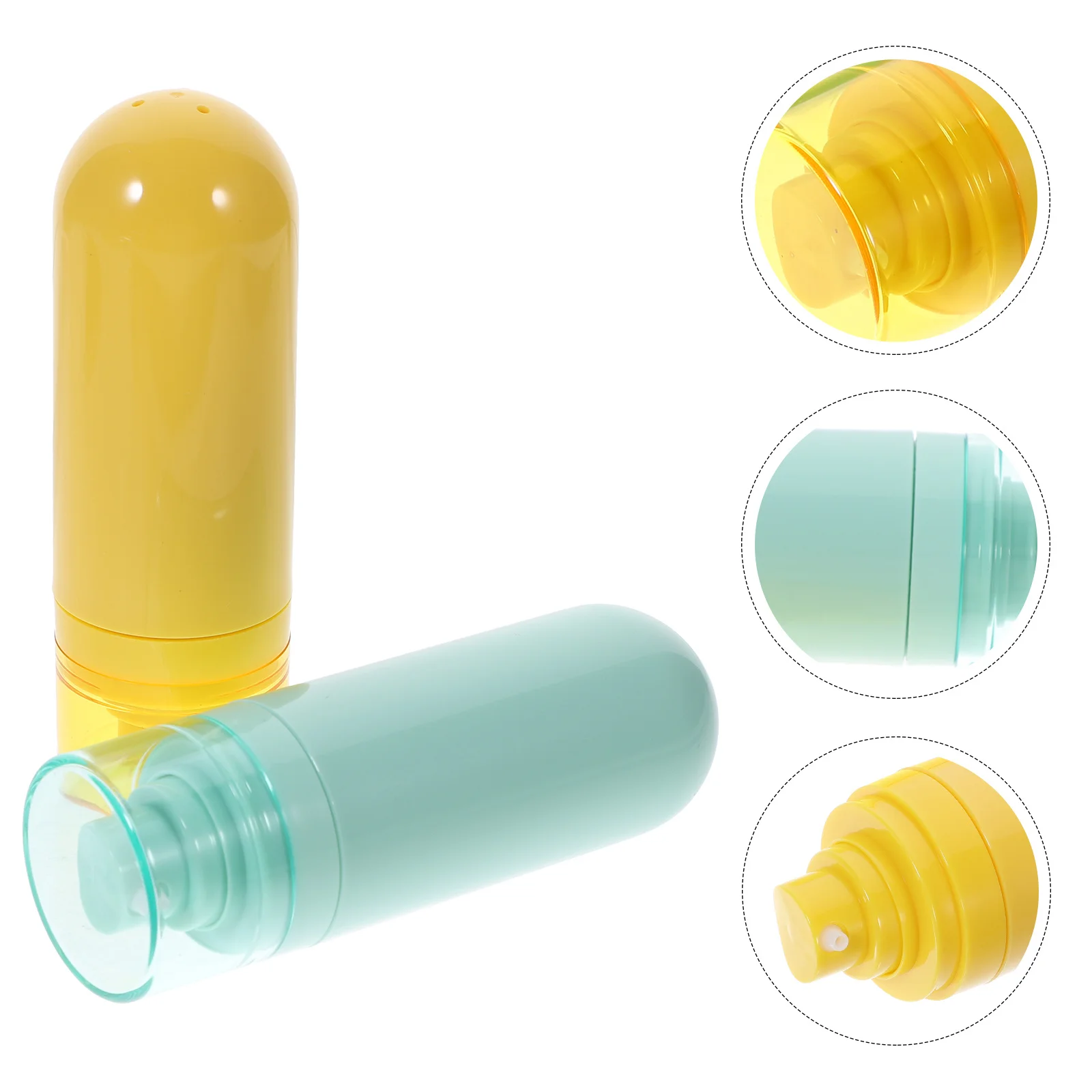 2 قطعة زجاجات السفر مانعة للتسرب المحمولة زجاجات التعبئة الفرعية لمستلزمات التجميل ماكياج غسول ضغط الحاويات الإمدادات #5