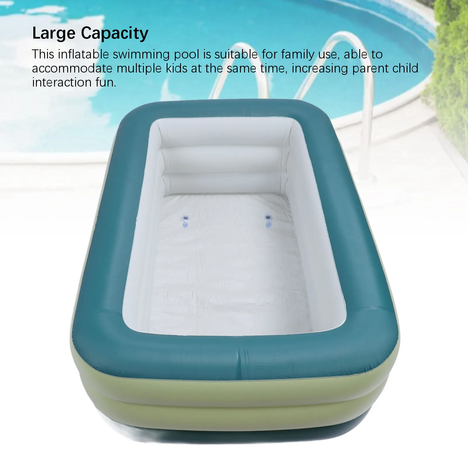 어린이 및 성인용 팽창식 수영장, PVC 블로우, 지상 3 층, 여름 워터 파티