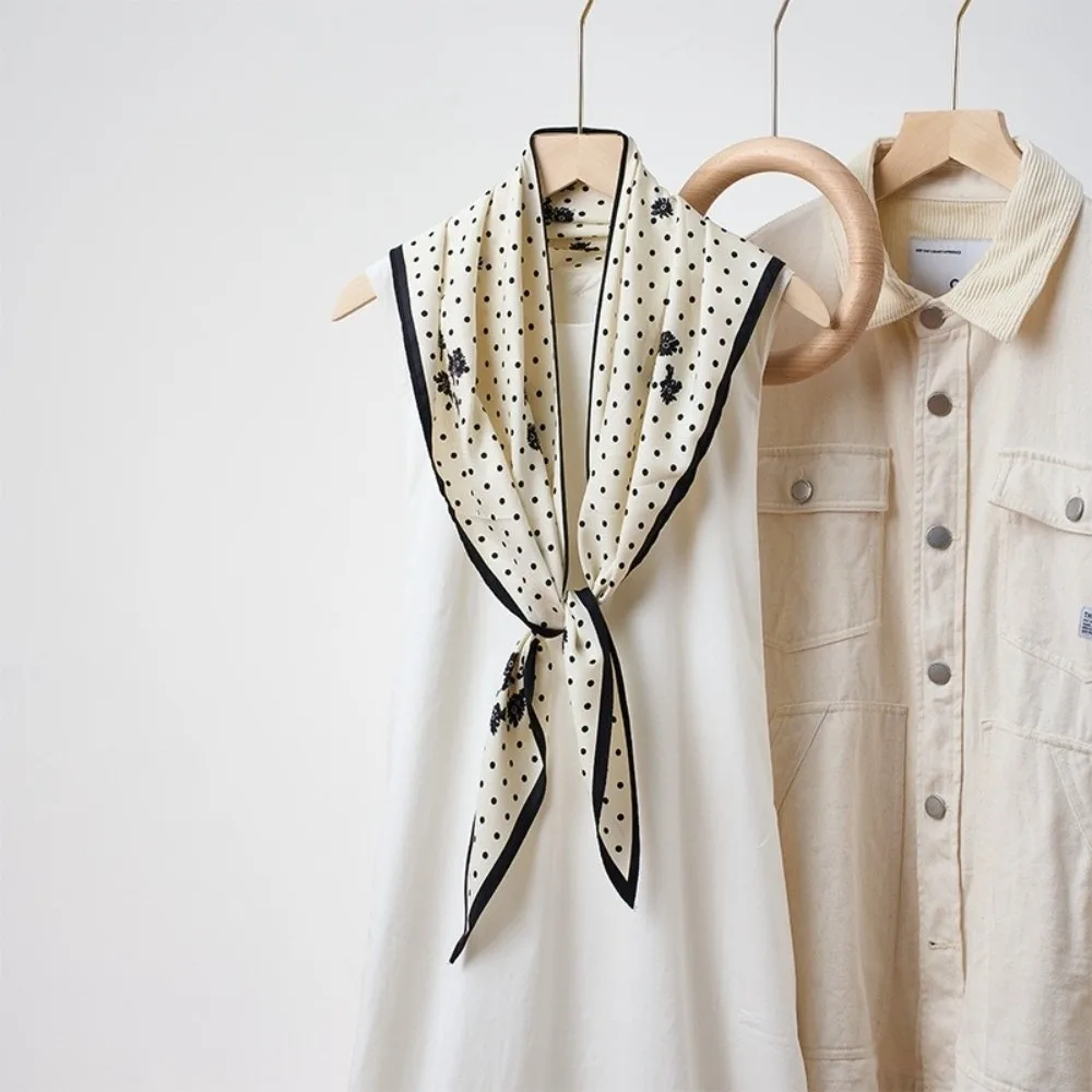 

Модный женский платок в горошек с ромашками, универсальный усовершенствованный шарф, аксессуары для одежды, многофункциональная занавеска на бедрах для женщин