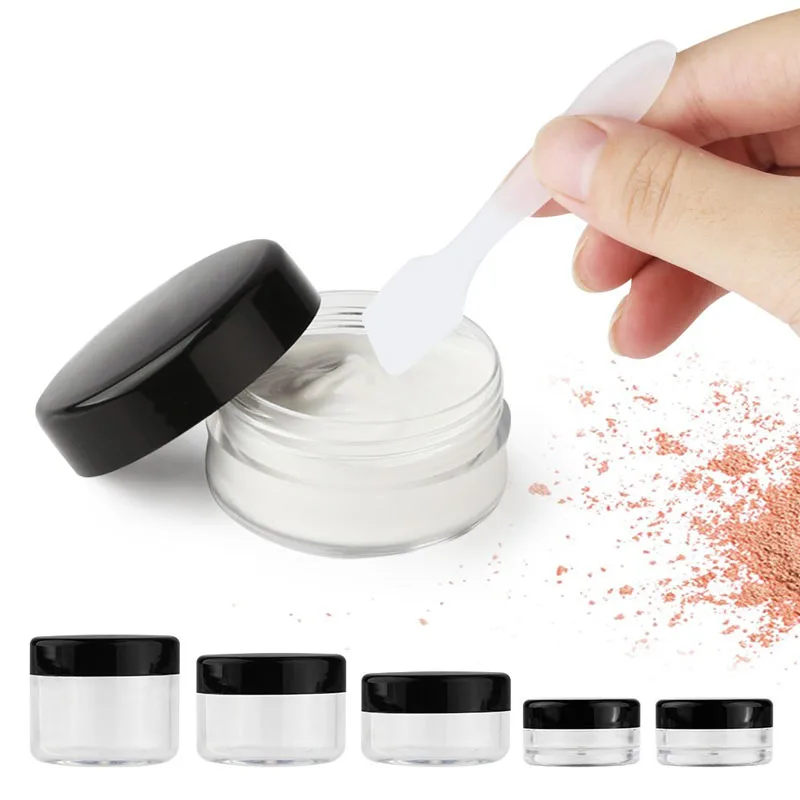 10Pcs 2g/3g/5g/10g/15g/20g Loose Powder Makeup Makeup Jar Sample Bottle Eyeshadow Cream Lip Balm Container Diamond Storage