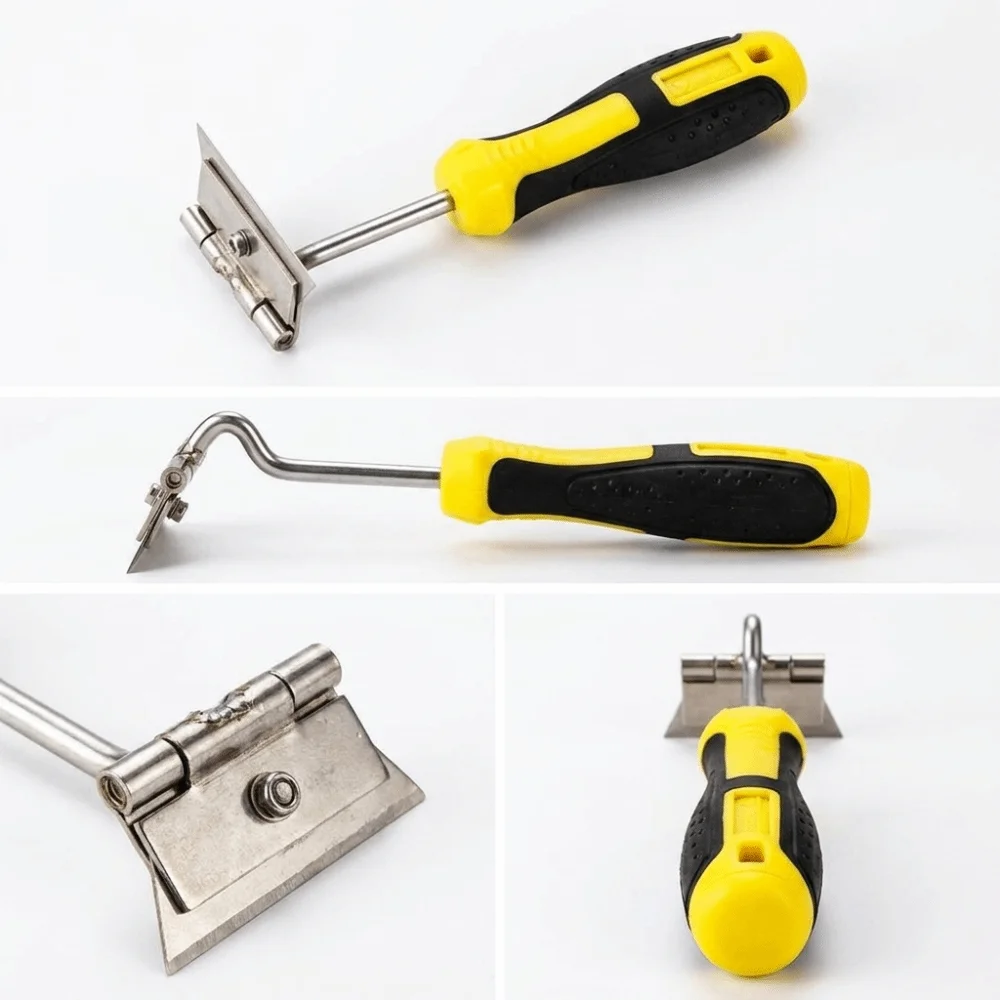 

Metal Blades Cleaning Scraper Replaceable Blade Non-Slip Grip Oil Cleaning Blade Compact Structure Handheld Scraper