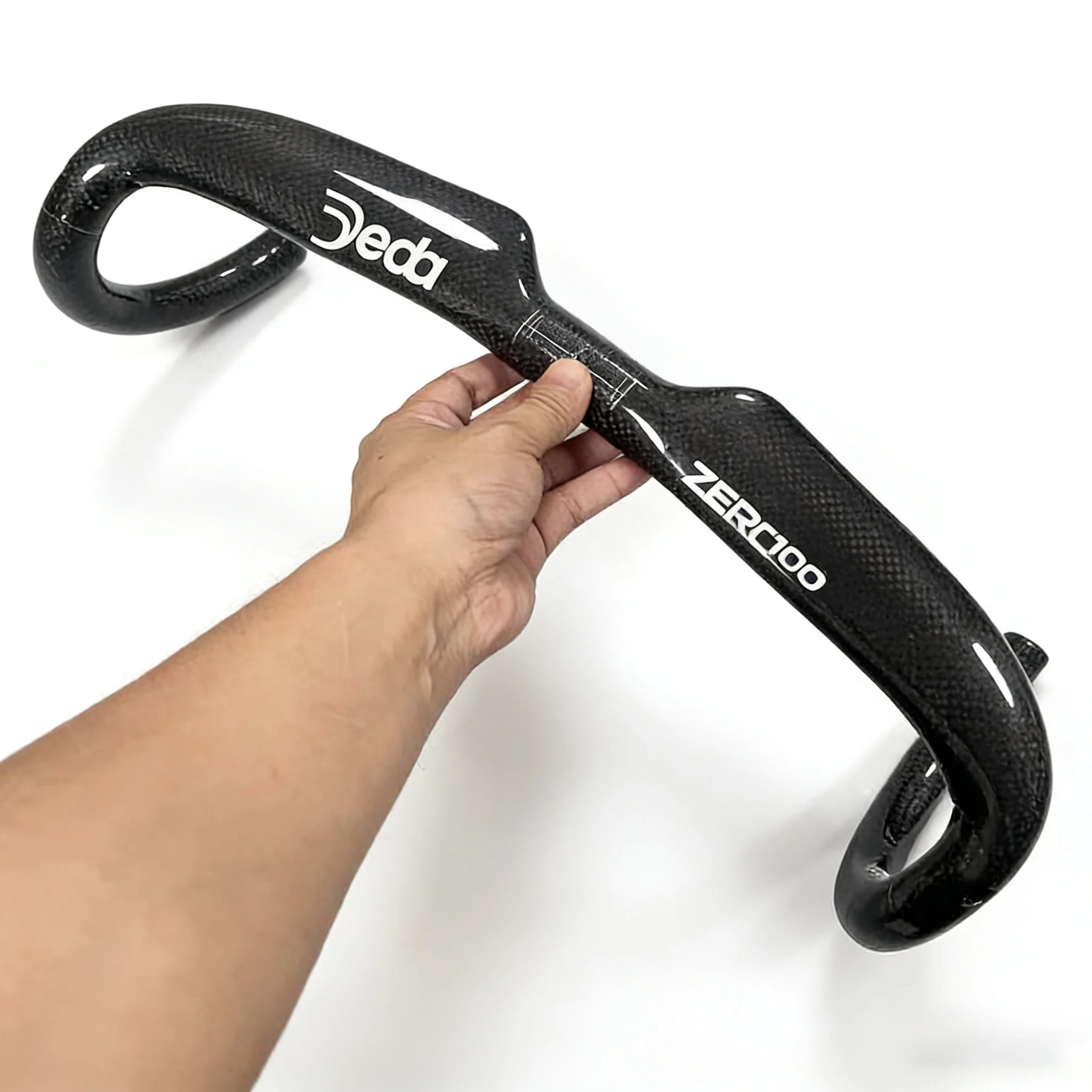 JEDA ZERO Carbon-Rennradlenker 31,8 x 380/400/420/440 mm 3K glänzend mit interner Kabelführung Rennradlenker Fahrradteile