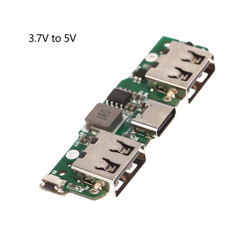 1PC DIY Accessories Lithium Battery Charger Board LED Dual USB 5V 2.1A Type-C Mobile Power Bank 18650 Charging Module - Detail 1