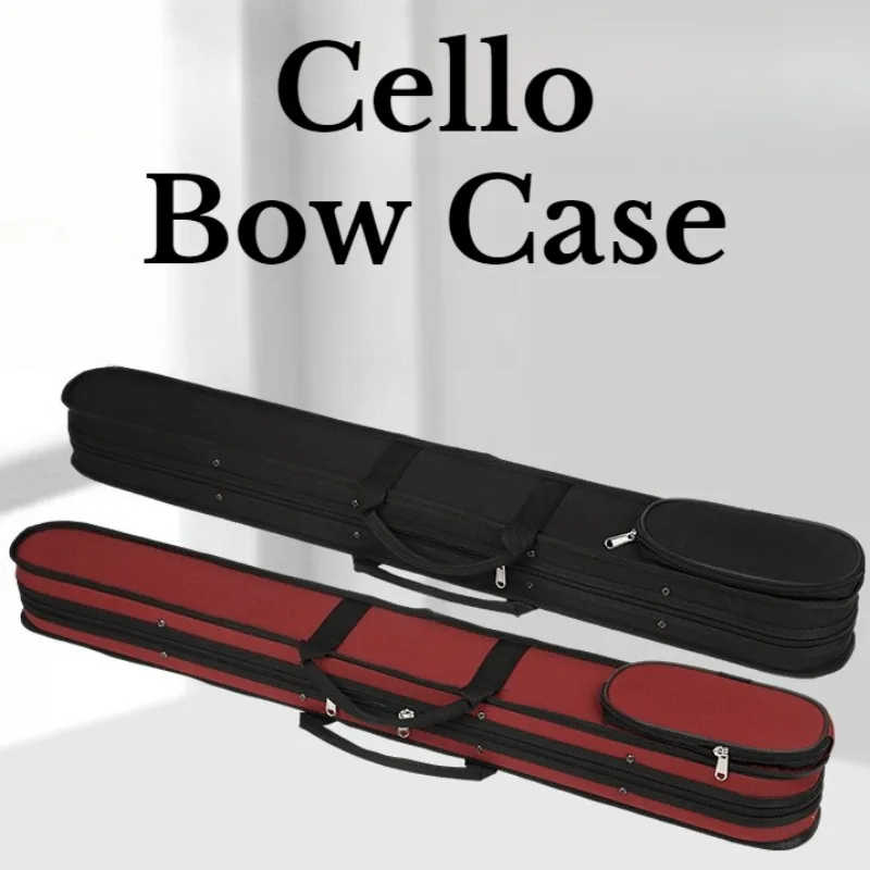 

Oxford Cloth Cello Bow Case Thickened Satble Shockproof Portable One-shoulder Bass Bow Box Musical Instrument Accessories