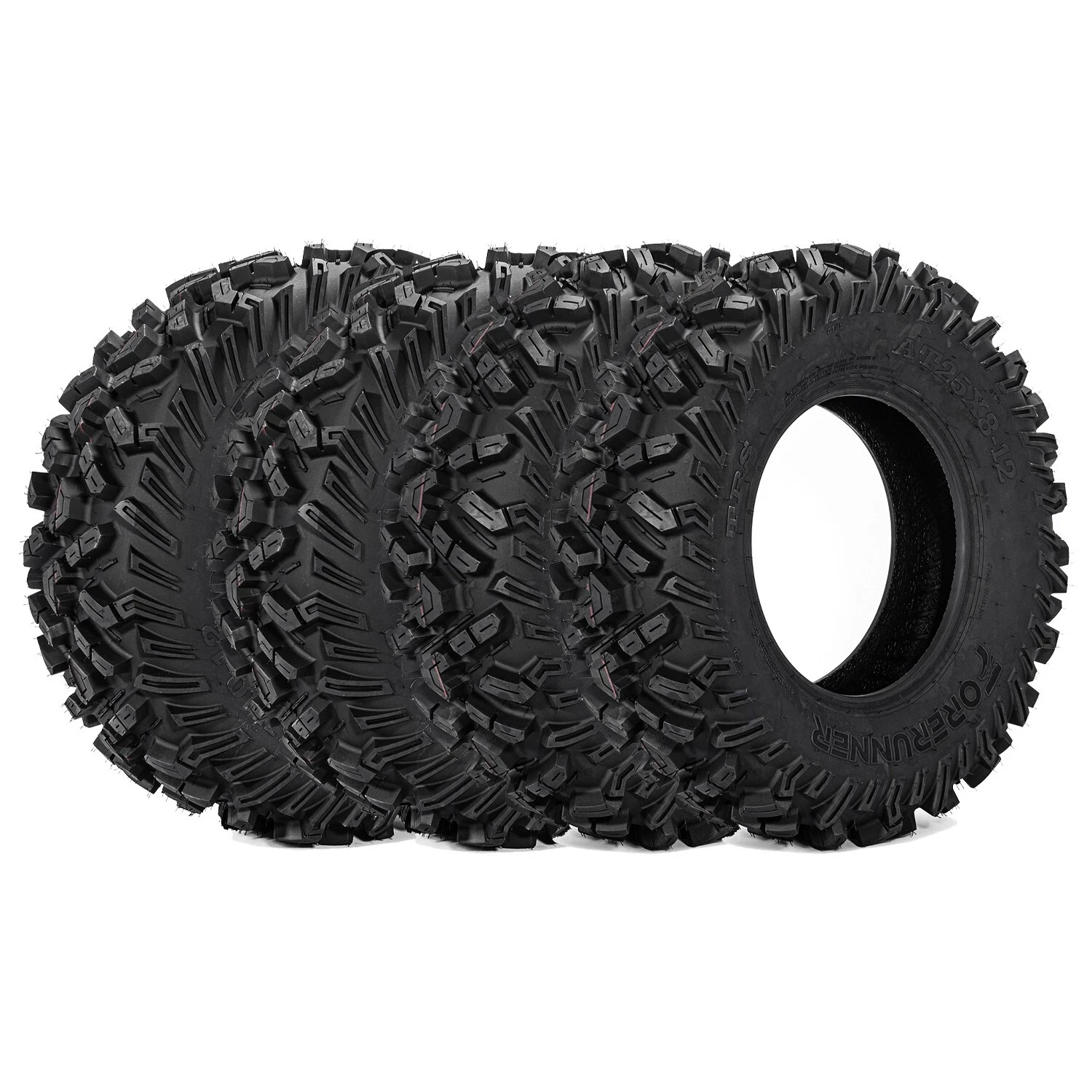Set 4 25x10-12 25x8-12 6PR ATV UTV Tires 25x8x12 25x10x12 All Terrain Heavy Duty Motorcycle