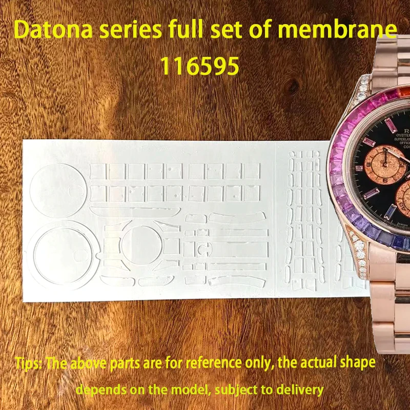 Suitable for Rolex Daytona 116595 watch protective film with diamond rose gold Rainbow Di film buckle film