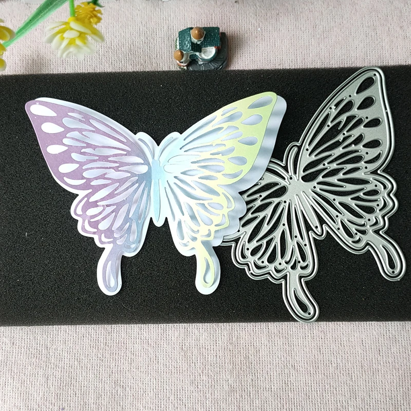 New Double Butterfly metal cutting die mould scrapbook decoration embossed photo album decoration card making DIY big handicraft