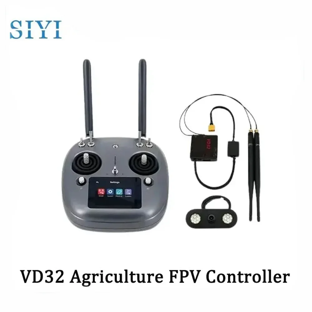 

SIYI VD32 Сельское хозяйство 2,4G 16CH IP67 Контроллер FPV - диапазон 5 км Водонепроницаемый | Сенсорный экран и передача данных Bluetooth для распыления дронов