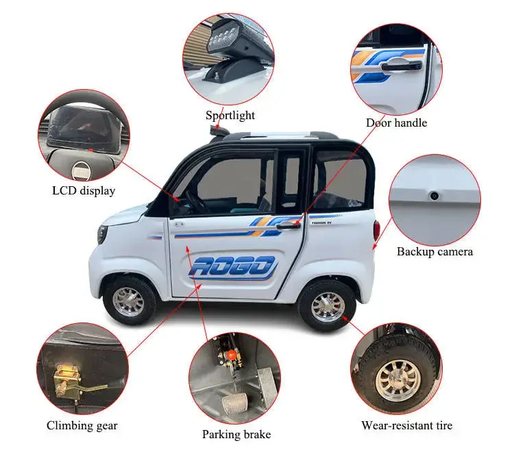 Factory direct sales closed small new energy mini car 2/4-door 4-wheel adult electric China\'s cheapest mini small car