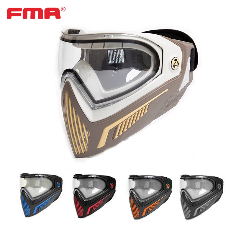 FMA F5 Storm Goggle Mask Анфас Противотуманная уличная маска для пейнтбола Съемный тактический дышащий защитный щит TB1688