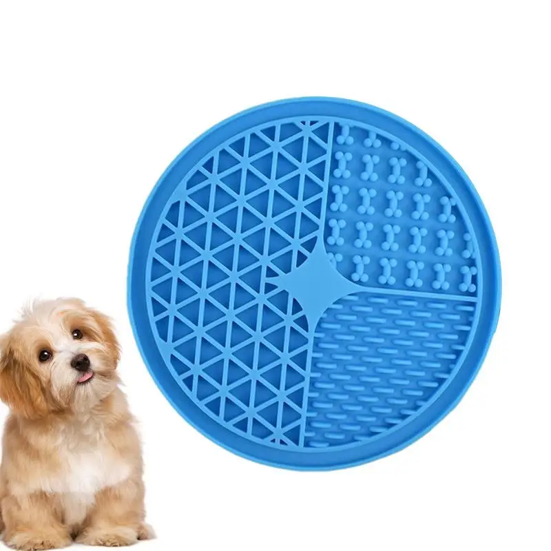 Silicone Slow Feeder Food-Grade Slow Feeders & Lick Mat Durable Dog Lick Mat Non-Slip Entertains Pets And Slows Eating For Pets