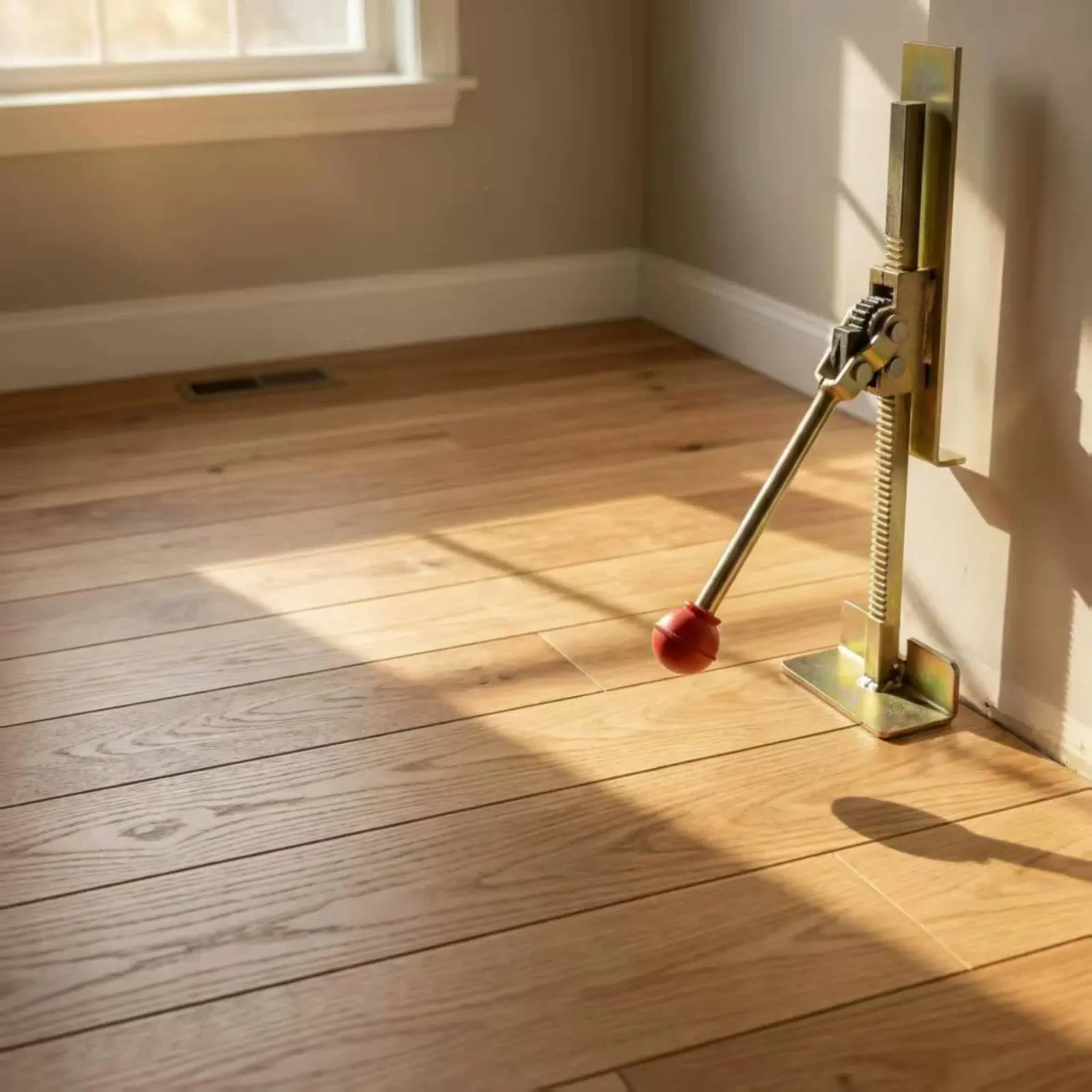 Flooring Tightening Hook Labor Saving Wood Floor Pry Bar Interlocking and Channel Floor Tool Beveled End for Renovation