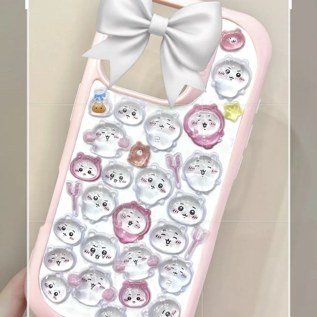 

Chiikawa Kawaii 3D Crystal Stickers BONBON DROP Waterproof Adhesive Decals Phone Laptop Water Bottle DIY Journal Kids Gift Toy