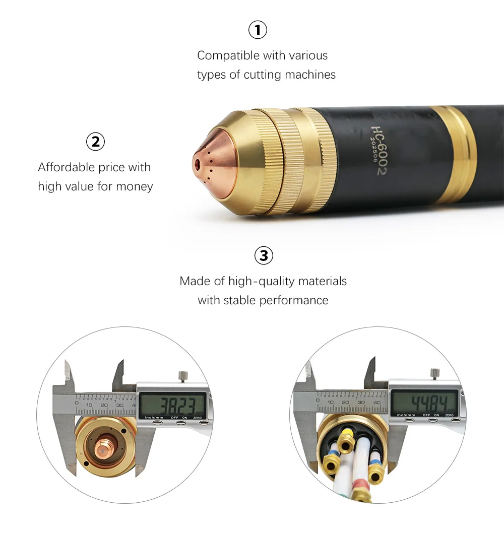 Consumibles del cuerpo principal de la antorcha de corte por plasma de cobre Jiusheng HC-6002 para la máquina Cut300