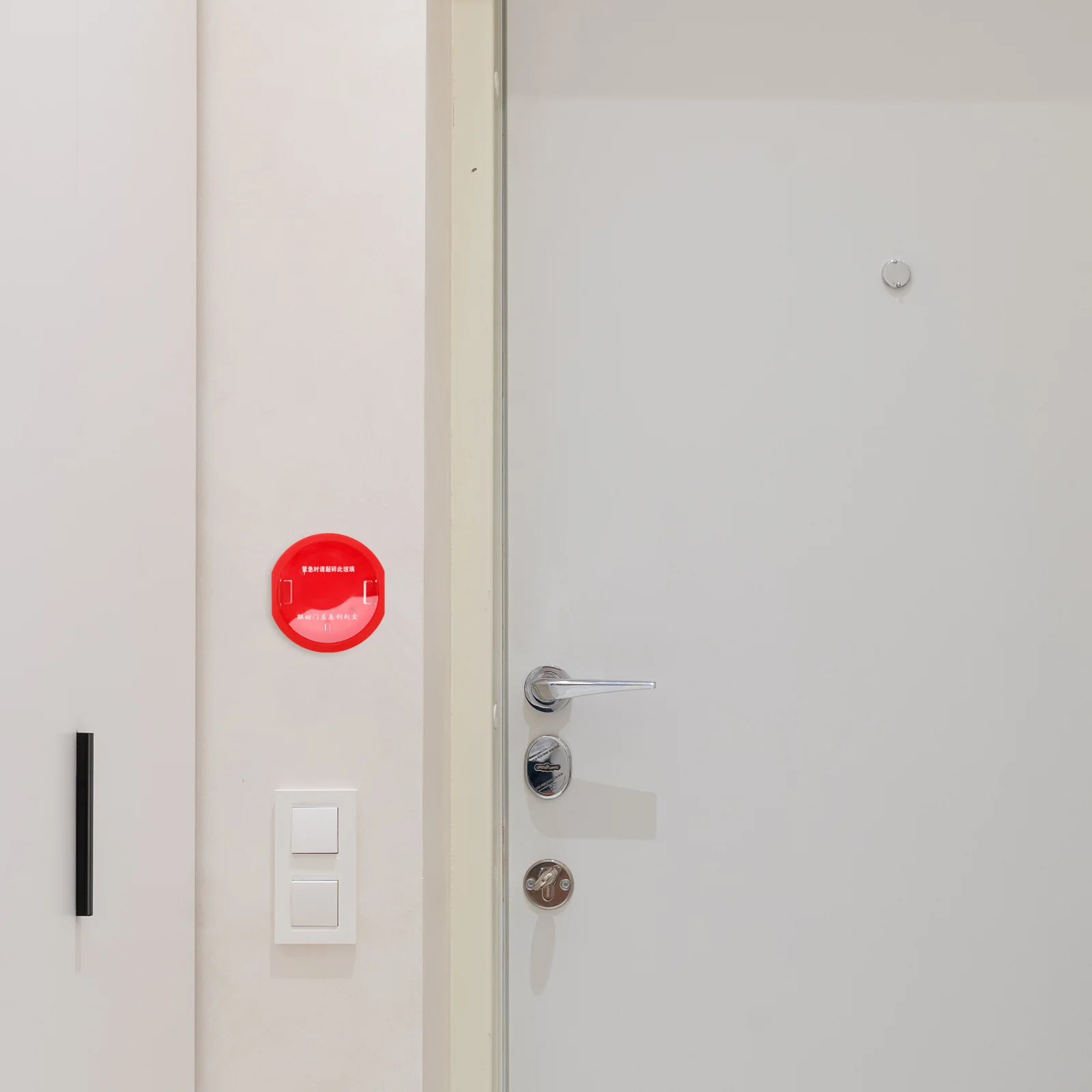 Emergency Key Box Durable Plastic Wall Mounted Fire Safety Cabinet Lockbox for Doors Windows Outdoor Residential Commercial