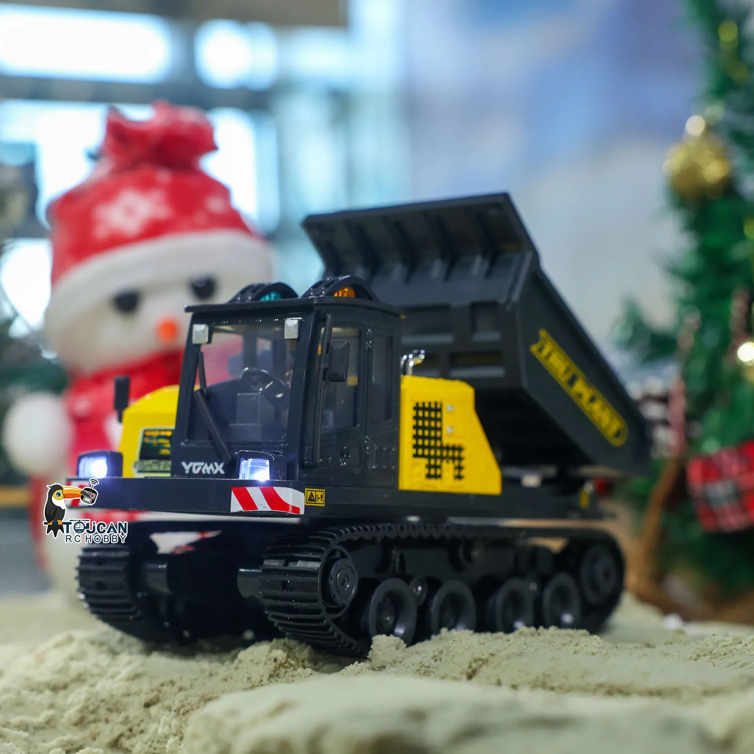 

T14R Panther 1/50 RTR Electric RC Crawler Dump Truck Tracked Tipper Finished Construction Vehicle Model Toys with Lights Sounds