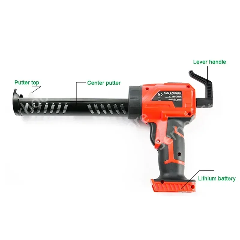 Multi-function Wireless Caulking Gun Heat Hot Melt 7000RPM Electric Pressure Glue Sewing Seams Sealant Glue Gun with Battery