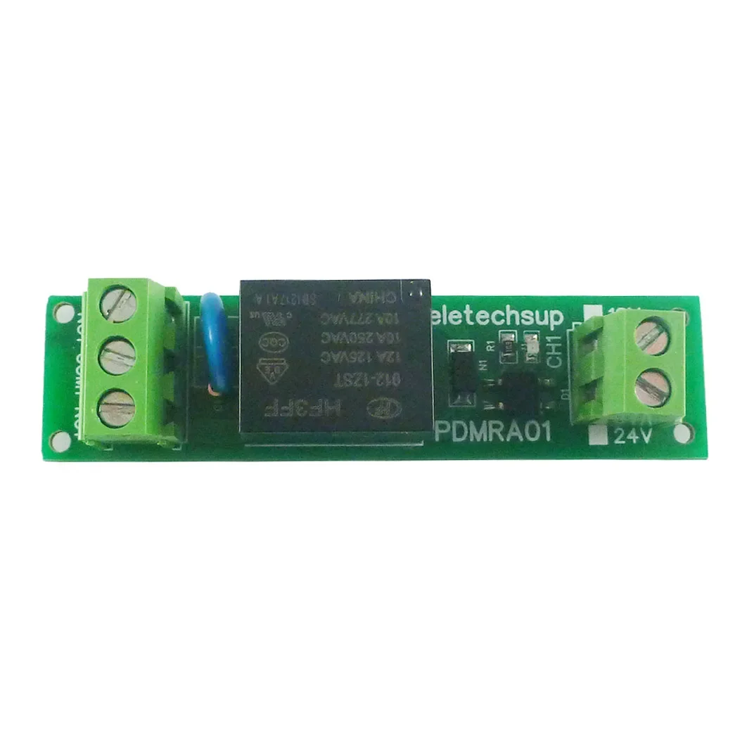 3PCS 1 Channel DIN Rail Relay Module DC12V 24V NPN PNP Universal 10A NO NC Screw Terminal for PLC Automation