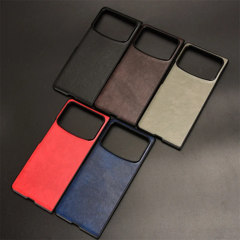 For Xiaomi Mix Fold 4 Case Litchi Grain Leather Phone Case For Xiaomi Mix Fold 4 Anti Drop Rear Cover Shell