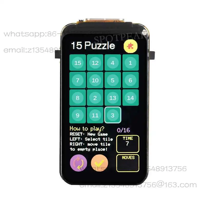 ESP32 C6 development board 1.47 inch LCD display 172x320 with RGB light SD slot compatible with Arduino