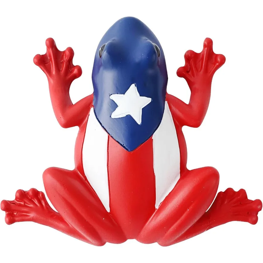 

Puerto Rico Souvenir Resin Puerto Rican Coqui Frog Vivid Puerto Rico Figurine for Home Decor Office Garden n Men Gift
