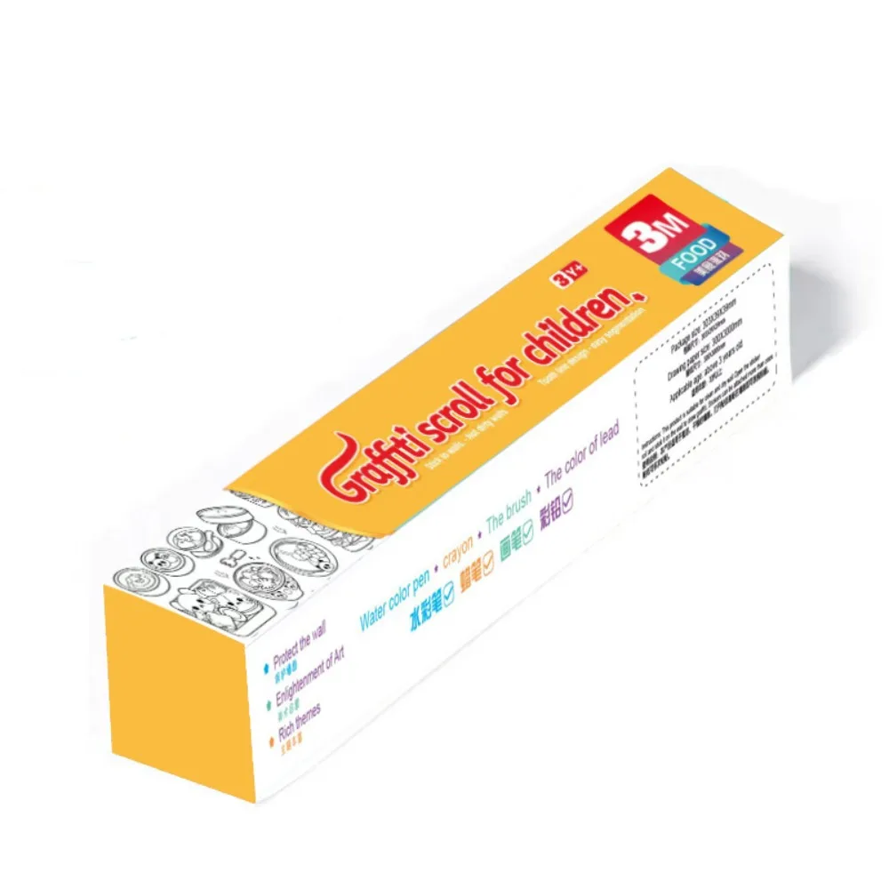 Toys DIY Toys Drawing Sticker Little Artist Children's Drawing Roll Watercolor Paper Color Filling Paper Blank Coloring Sticker