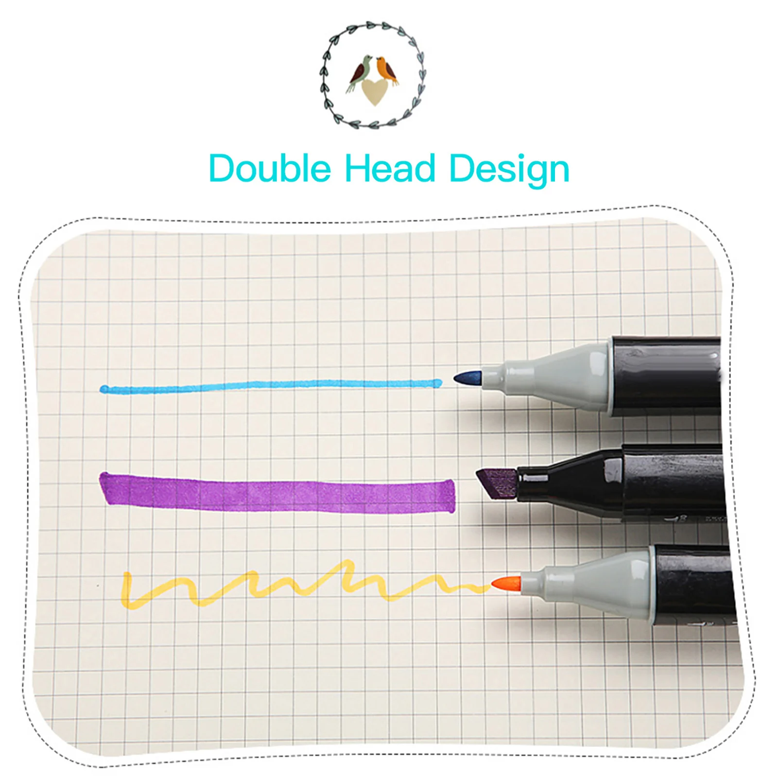 80 Colors Art Markers Set Double Tip Broad Fine Point Marker Pen with Carrying Bag Art Supplies for Students Adults Artists